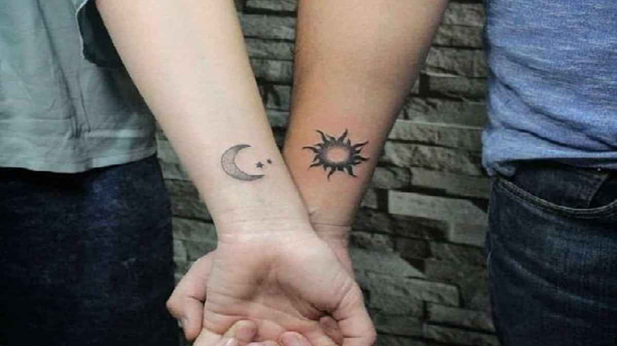 Tatuagem Sol e Lua para Casal