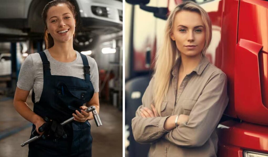 ensaio fotografico mulheres em atividades de homens